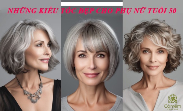 những kiểu tóc đẹp cho phụ nữ tuổi 50