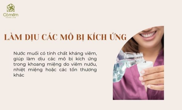 nước muối sinh lý súc miệng