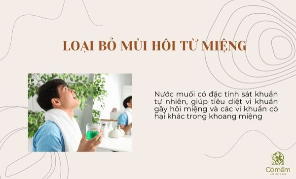 nước muối sinh lý súc miệng