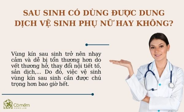 dung dịch vệ sinh phụ nữ sau sinh