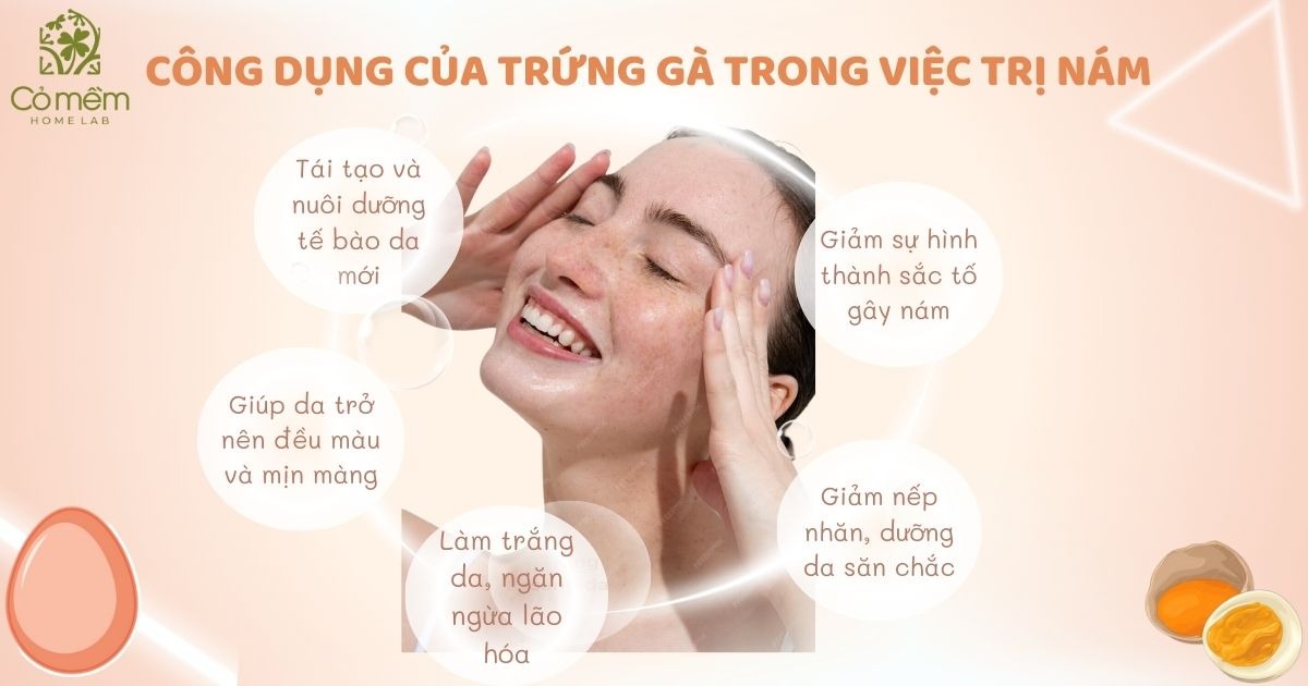 mặt nạ lòng đỏ trứng gà trị nám