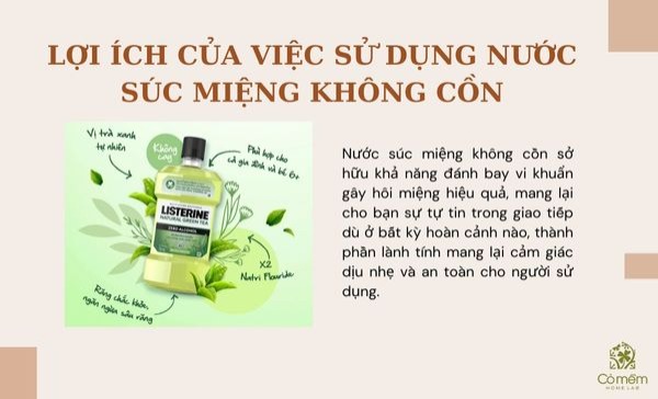 nước súc miệng không cồn 