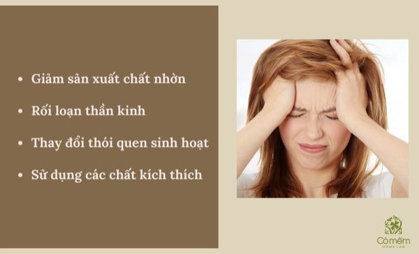 stress gây rụng tóc