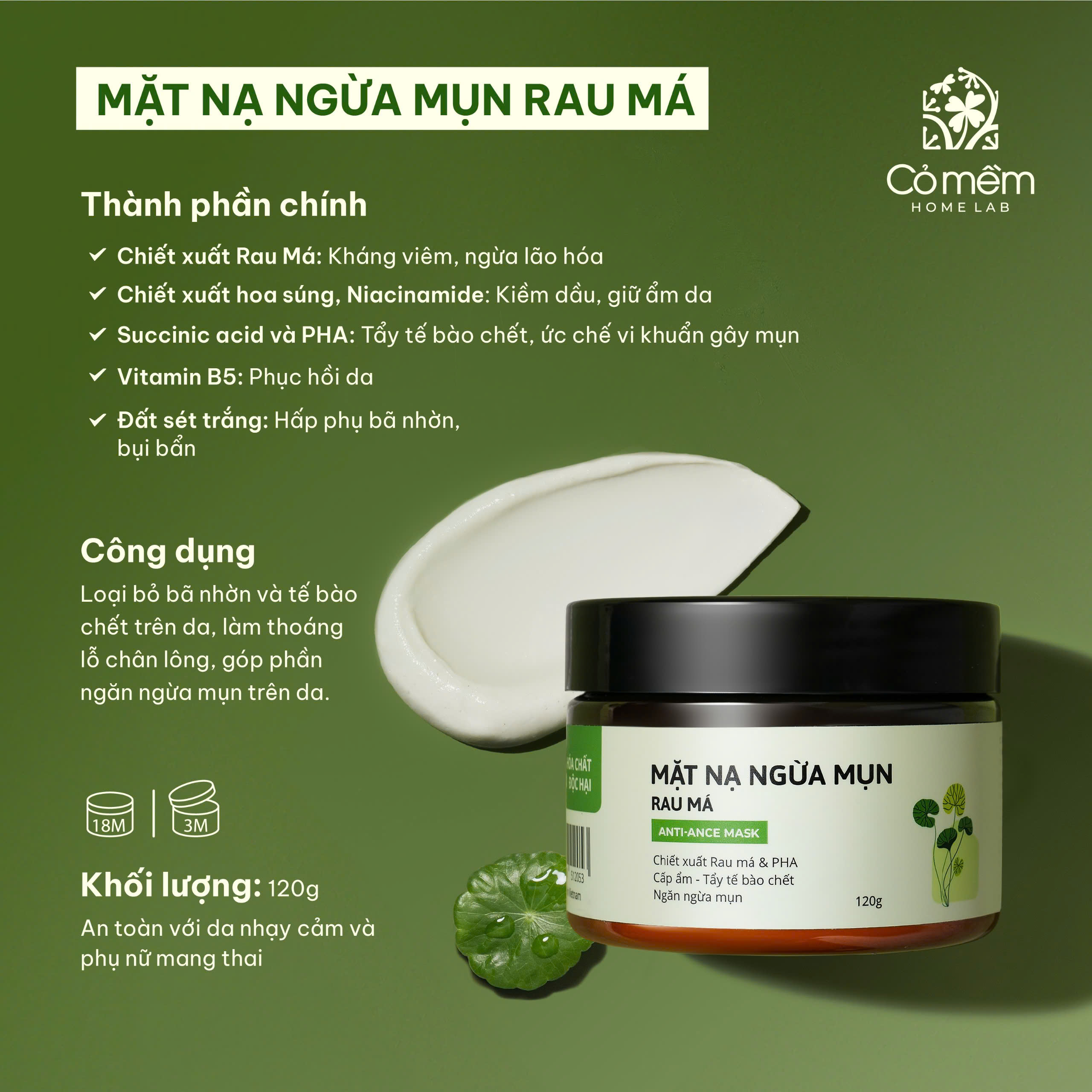 mặt nạ rau má