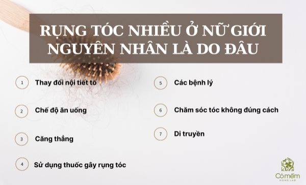 cách khắc phục rụng tóc ở nữ giới