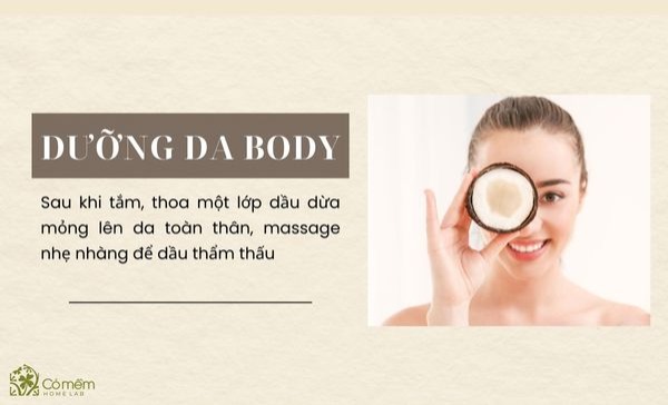 dầu dừa dưỡng da