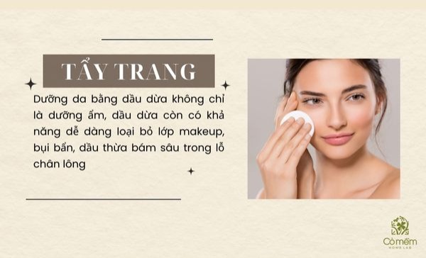 dầu dừa dưỡng da