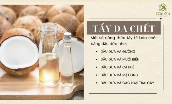 dầu dừa dưỡng da