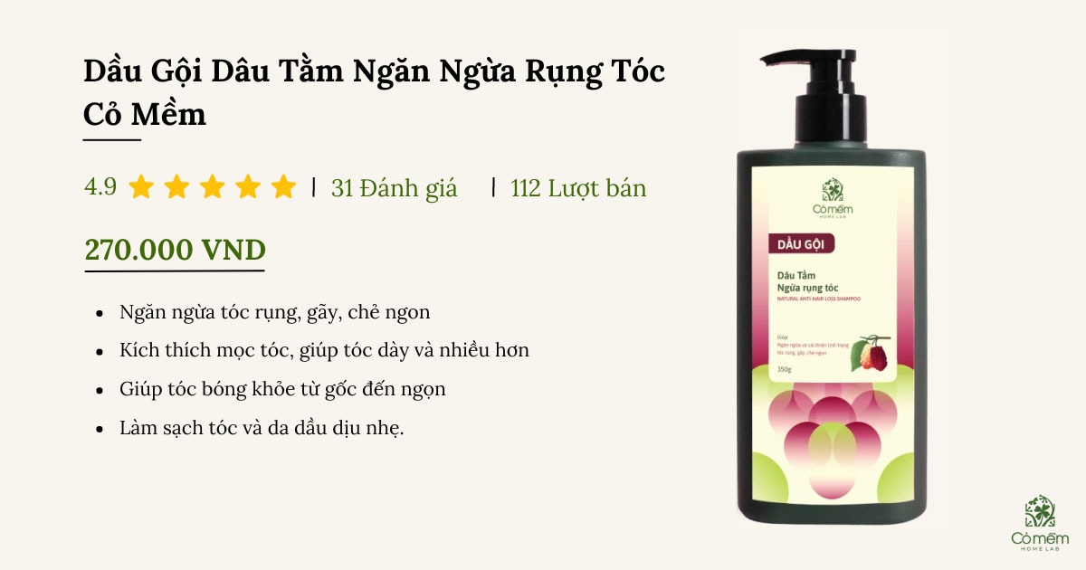 dầu gội trị rụng tóc kích thích mọc tóc