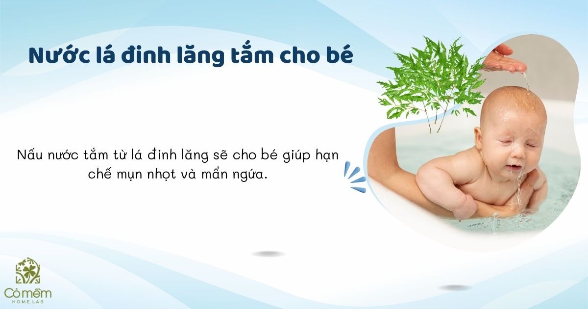 lá tắm cho bé