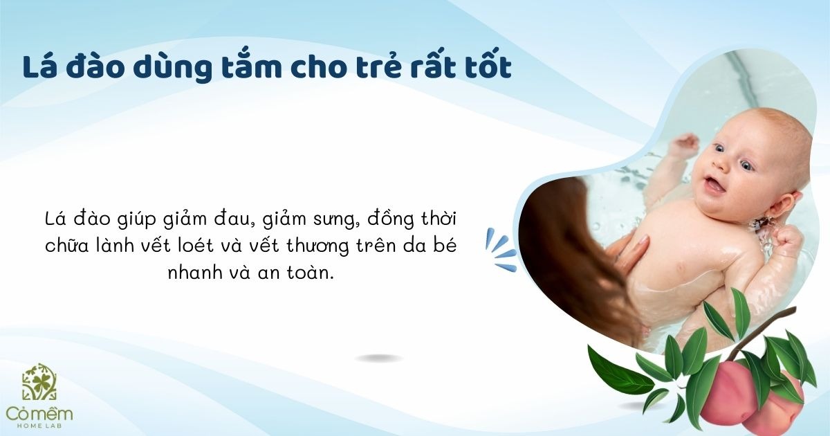 lá tắm cho bé