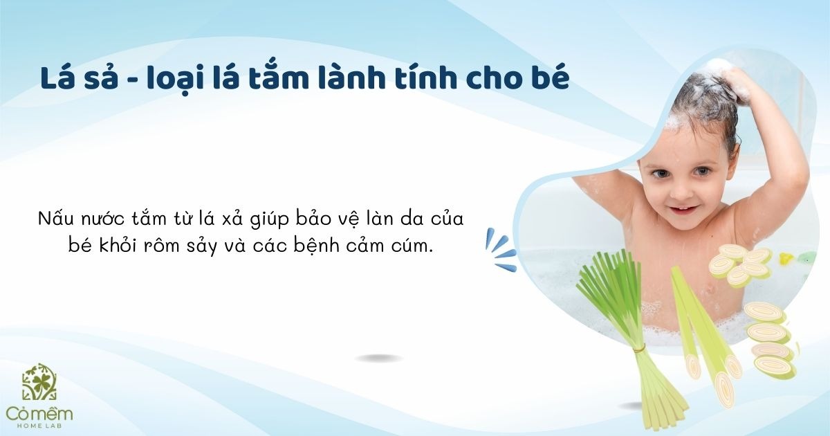 lá tắm cho bé