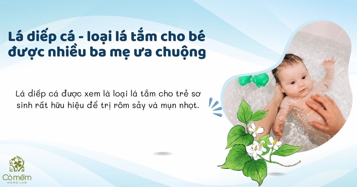 lá tắm cho bé