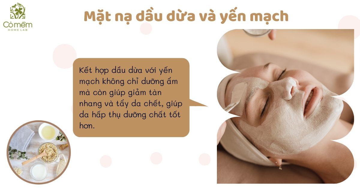 tác dụng của dầu dừa với da mặt