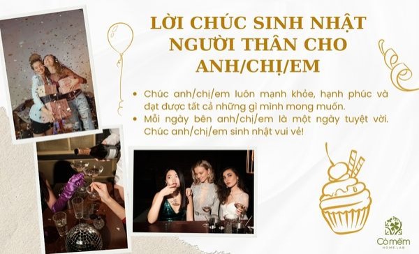 lời chúc sinh nhật người thân