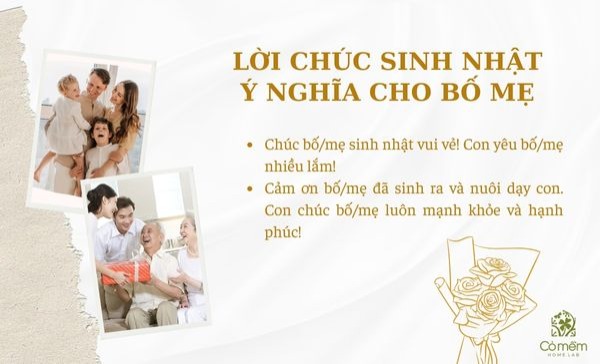 lời chúc sinh nhật người thân