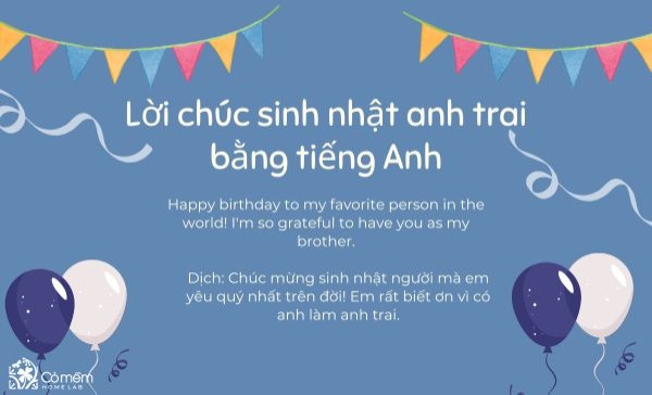 lời chúc sinh nhật anh trai