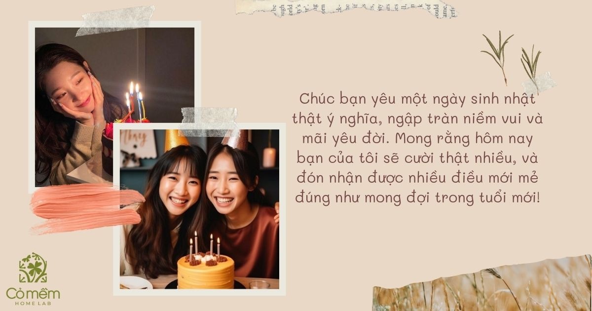 Lời chúc sinh nhật bạn thân