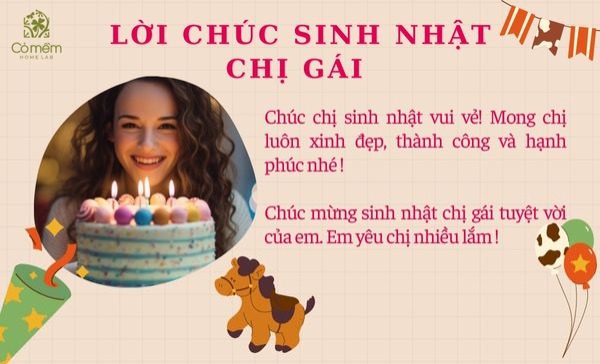 lời chúc sinh nhật chị gái