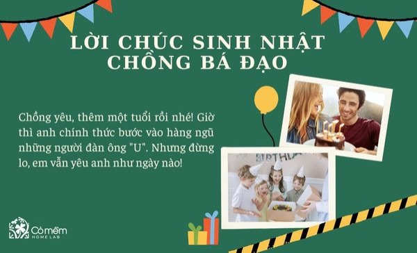 Lời chúc sinh nhật chồng