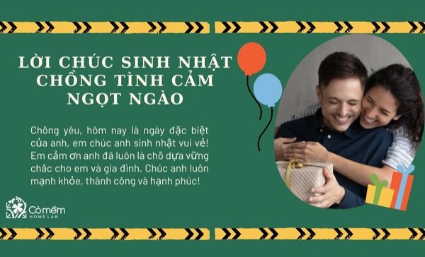 Lời chúc sinh nhật chồng