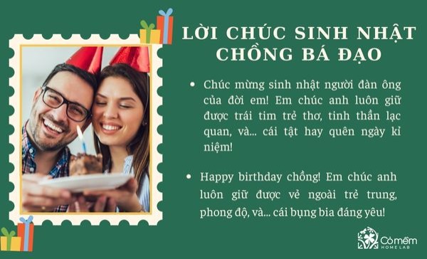 Lời chúc sinh nhật chồng