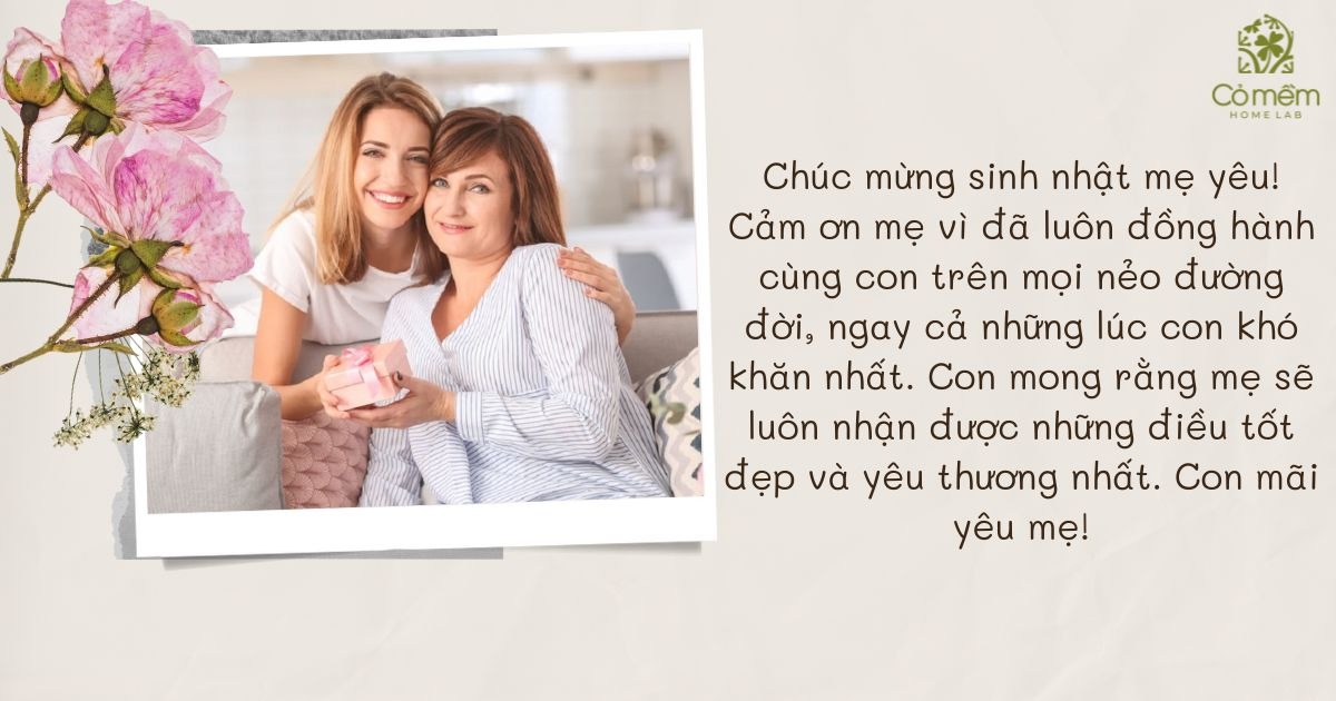 Lời chúc sinh nhật mẹ