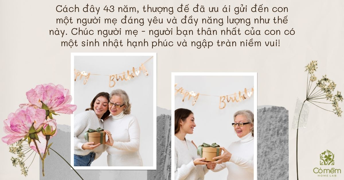 Lời chúc sinh nhật mẹ