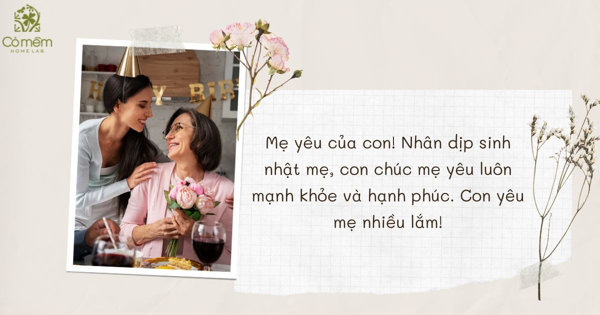 Lời chúc sinh nhật mẹ