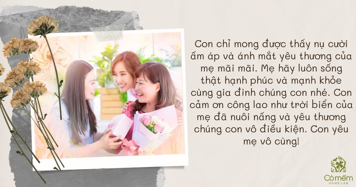 Lời chúc sinh nhật mẹ