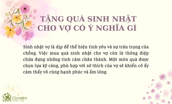 quà sinh nhật cho vợ