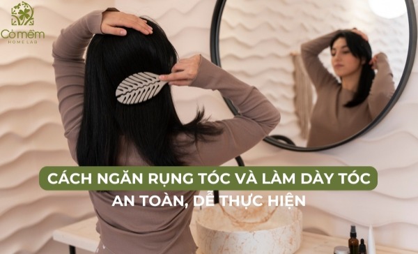 cách ngăn rụng tóc và làm dày tóc