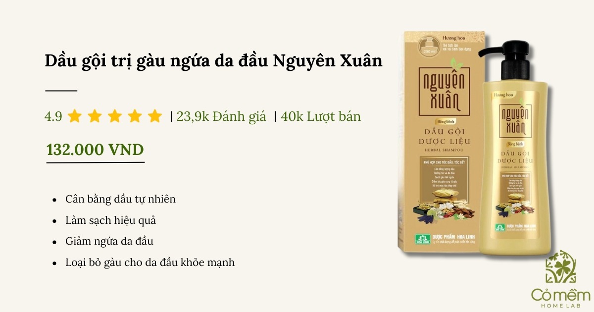 Dầu gội trị ngứa da đầu 