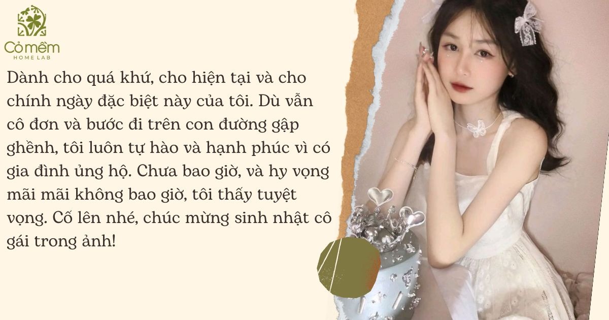 Lời chúc sinh nhật cho bản thân 