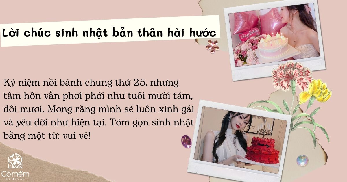 Lời chúc sinh nhật cho bản thân