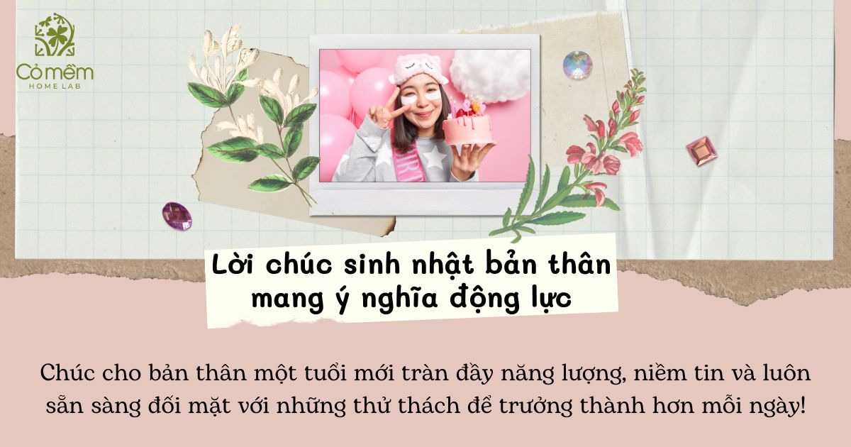 Lời chúc sinh nhật cho bản thân