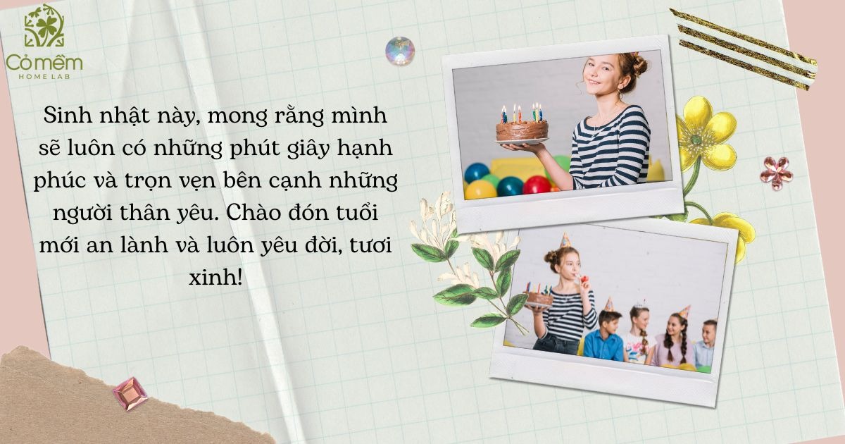 Lời chúc sinh nhật cho bản thân