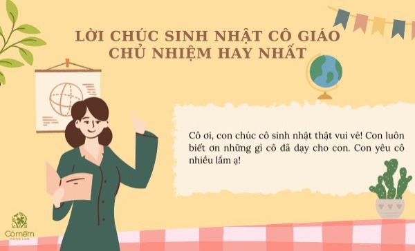 Lời chúc sinh nhật cô giáo