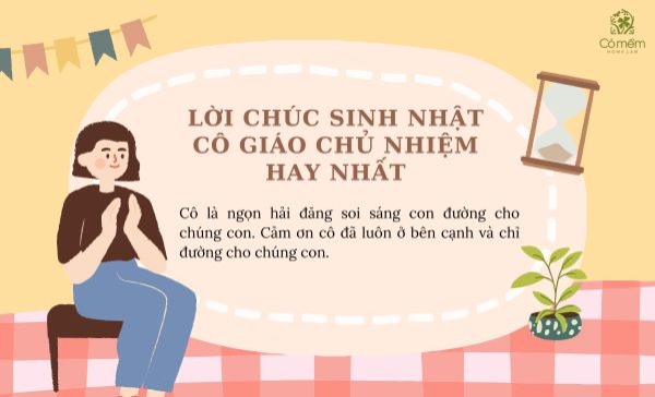 Lời chúc sinh nhật cô giáo