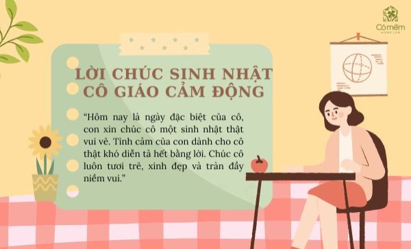 Lời chúc sinh nhật cô giáo