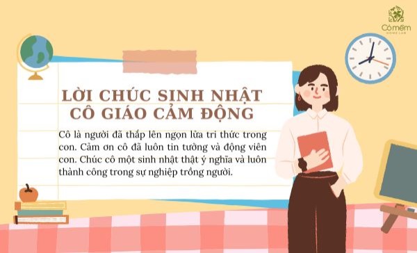 Lời chúc sinh nhật cô giáo