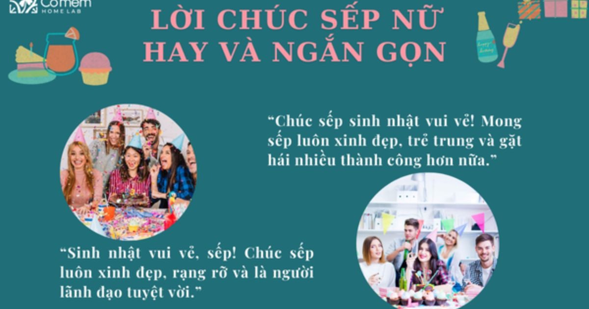 Lời chúc sinh nhật sếp 