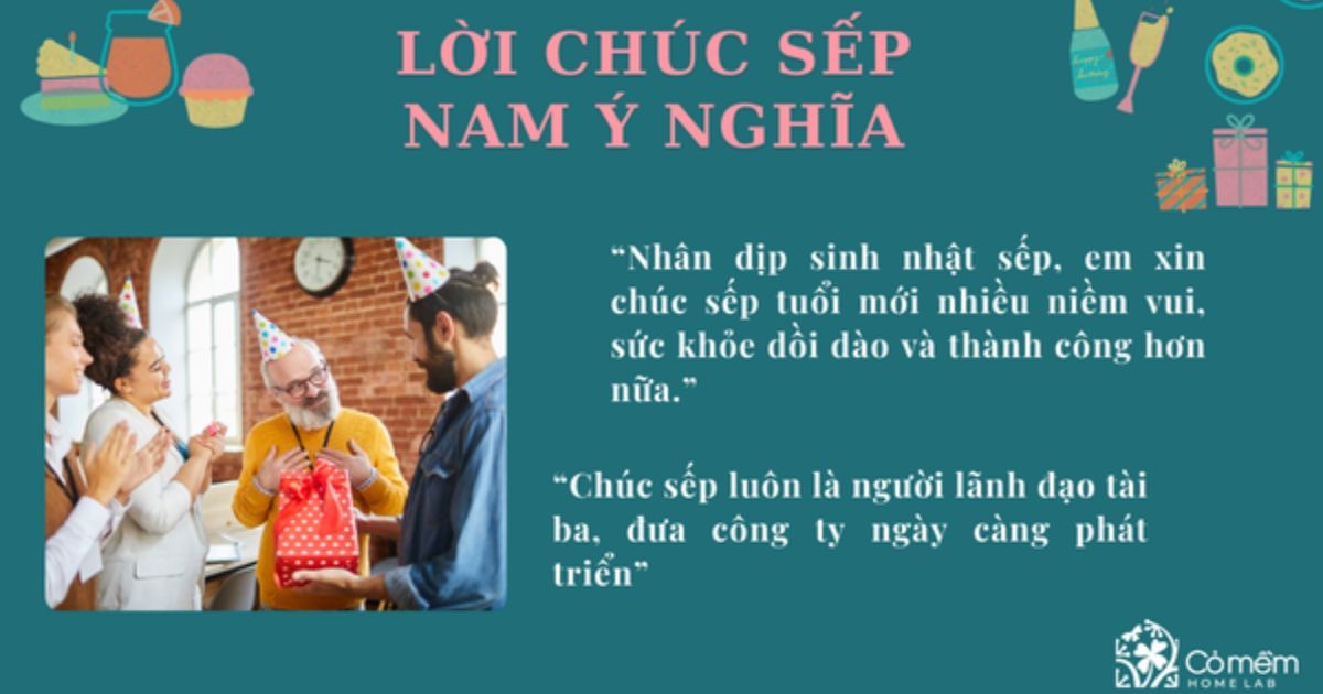 Lời chúc sinh nhật sếp 