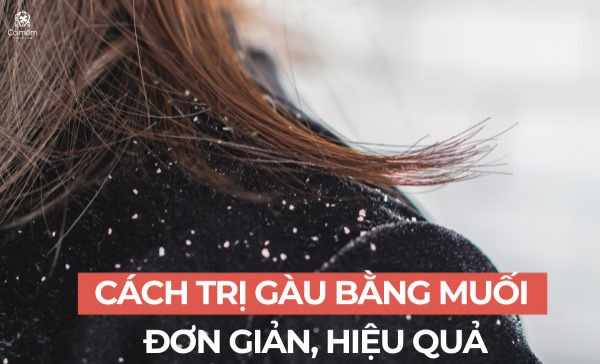 cách trị gàu bằng muối