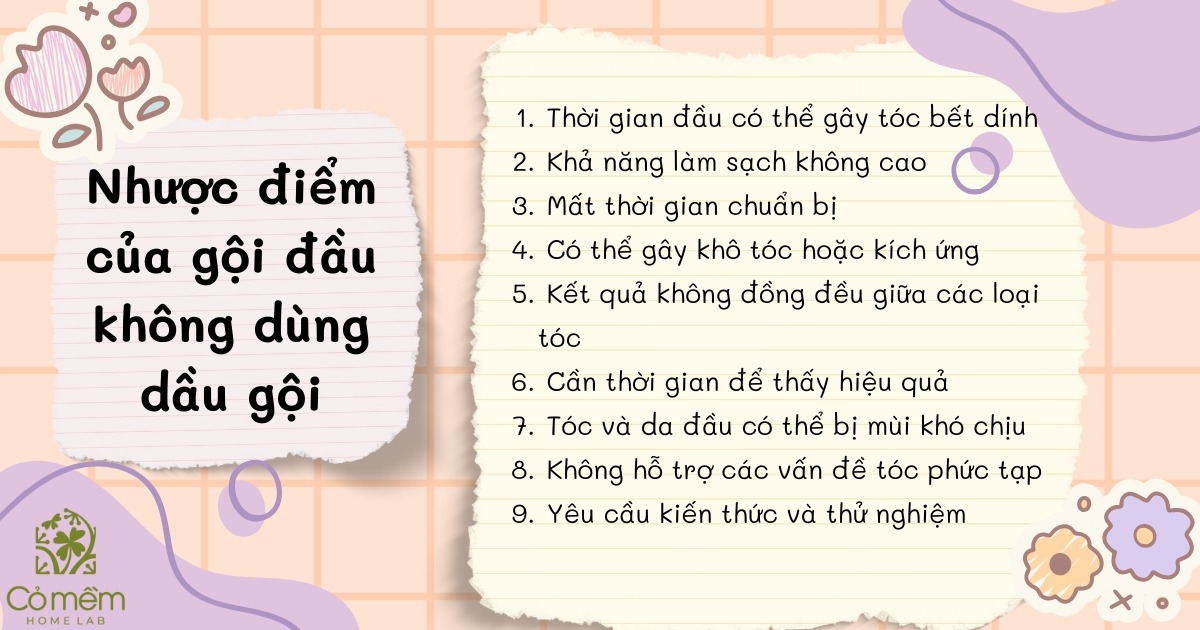 gội đầu không dùng dầu gội có sao không