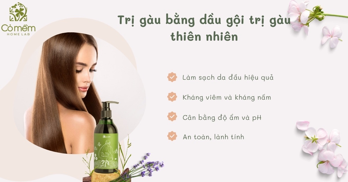 Tại sao gội đầu xong mà vẫn có gàu