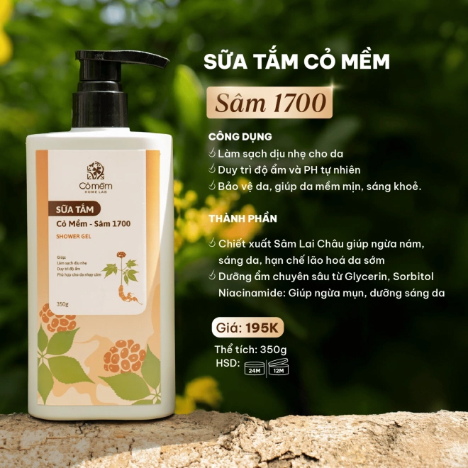 sữa tắm sâm 1700
