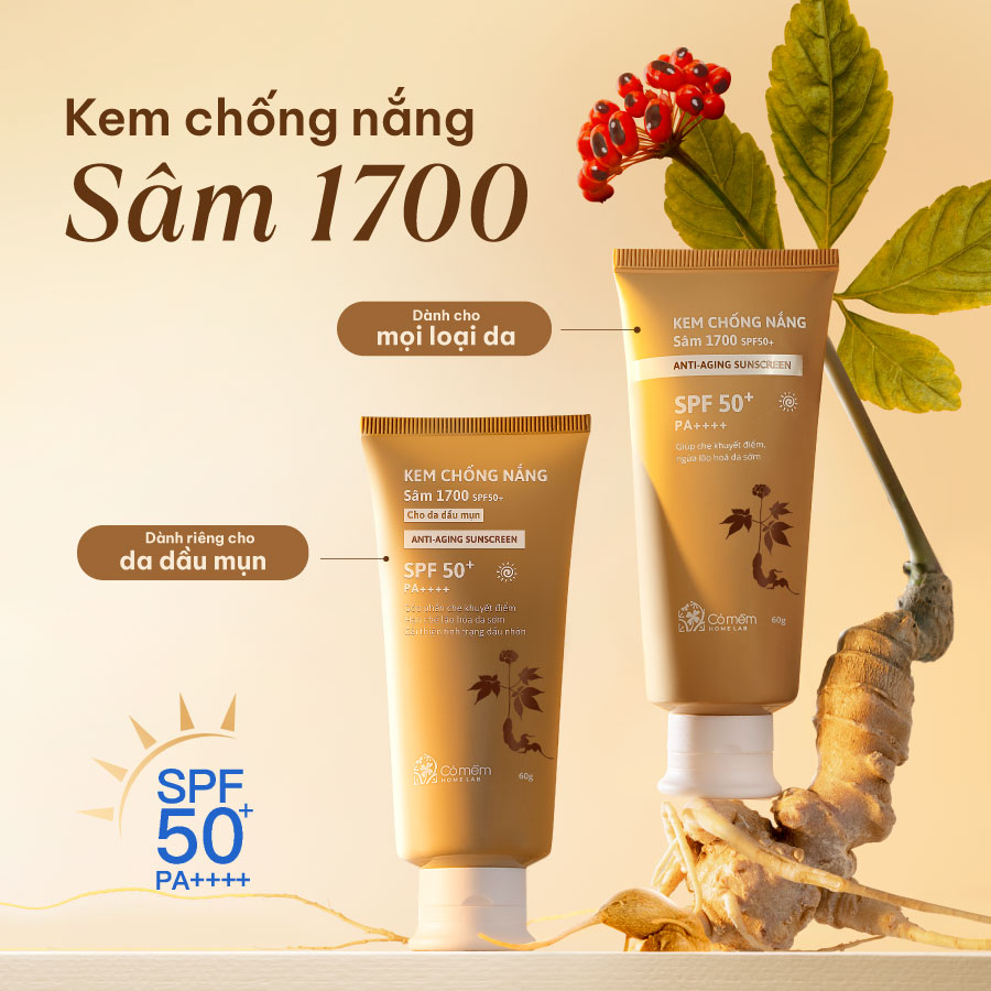 Kem chống nắng Sâm 1700