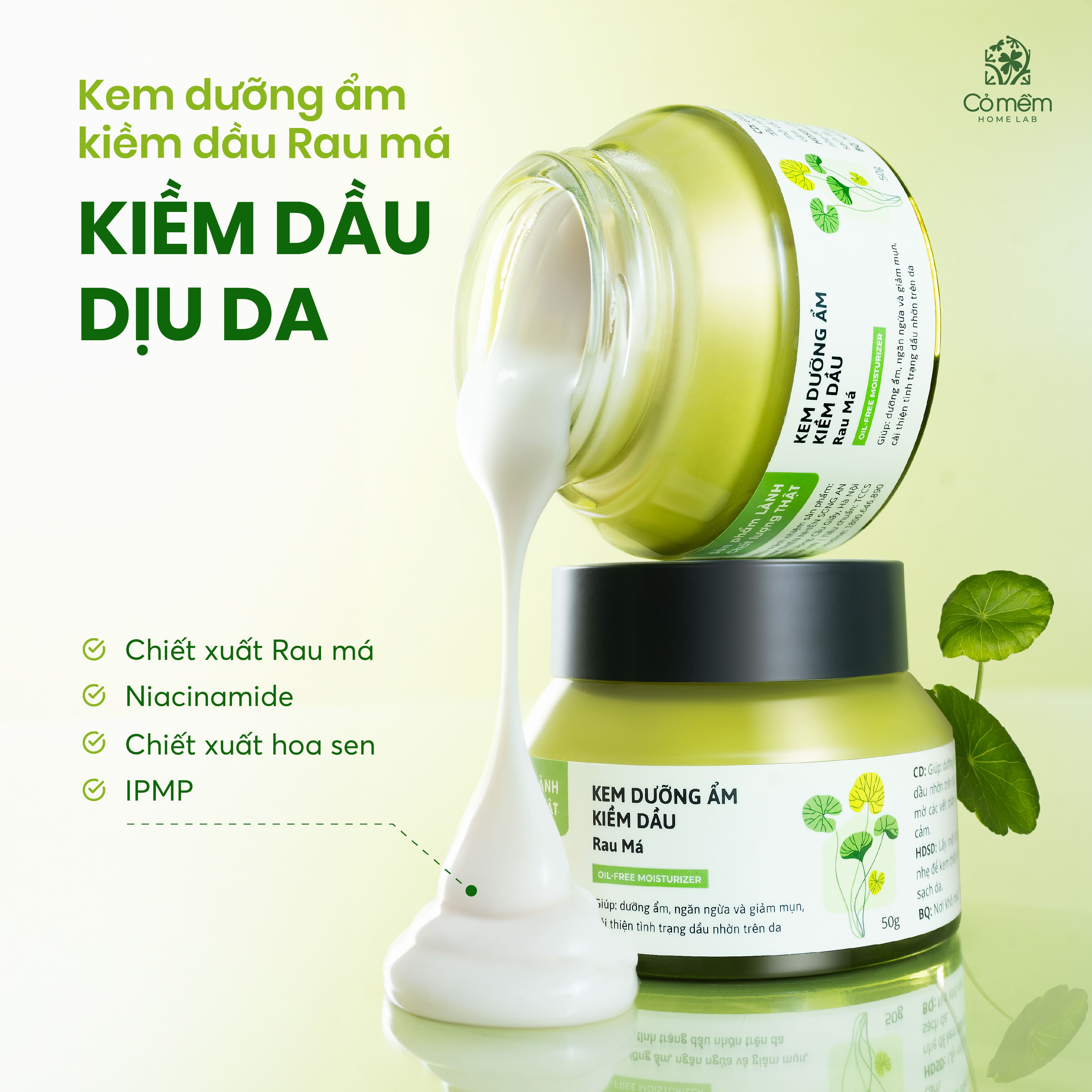 kem dưỡng ẩm rau má