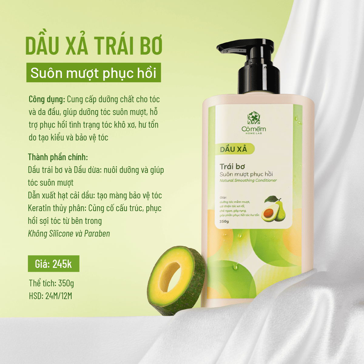 dầu xả trái bơ